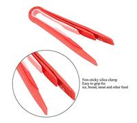 KKPLZZ Pinzas para Pan, Paquete de 3, Abrazaderas de Plástico de Calidad | Plástico, Antideslizante, Apto para Lavavajillas, Abrazadera de Sílice No Pegajosa, Pinzas para Alimentos para Pan, Carne,