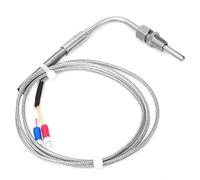 KKPLZZ Sensor de Temperatura Termopar Tipo K, Sonda Móvil con Punta Expuesta para Respuesta Rápida, Rango de 0 1250 Grados, Rosca PT1 8, Cable de 1 M
