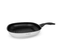 KLAMER sartén grill inducción 28cm sartén steak de acero inoxidable