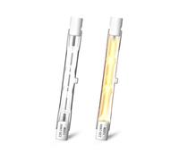 Klarlight 120W R7s Bombilla Halógena 78mm, J78 Bombilla Lineal Halógena Regulable Blanco Cálido 2800K, Foco Reflector de Doble Extremo 1885LM para Lámpara de Techo, Paisaje, Trabajo (Paquete de 2)
