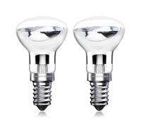 Klarlight Bombilla Lava 42W E14, Casquillo Edison Pequeño (SES), Reflectora, Luz Cálida 2800K, Bajo Consumo (40,Watts), Regulable (Pack de 2)