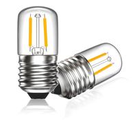 Klarlight Bombilla Led E27 2W 2700K, T28 180lm 2W Reemplaza 20 Watt, Bombillas Led E27 luz Calida para Luces de Hadas, Candelabro, Luz de Noche, Lámpara de Mesa, No Regulable, 2-Pack