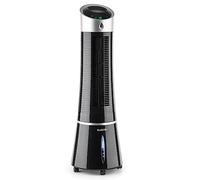 Klarstein Aire Acondicionado Portatil, Pinguino Enfriador Evaporativo 5 en 1 Casa con Humidificador, Ventilador, Ionizador y Modo Noche, Climatizador Portátil 6L, 45W, Aparato Aire Flujo 180m³/h