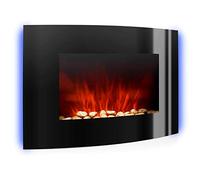 Klarstein Chimenea Electrica, Llama LED con una Potencia de 2000W y Mando a Distancia, Temporizador y Control Automático de Temperatura, Chimenea Interior Casa con Mando a Distancia, Estufas Interior