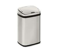 KLARSTEIN Cleansmann cubo de la basura con sensor - 30 litros de volumen, sin tocarlo: apertura y cierre automáticos, soporte para bolsa de basura, materiales: tapadera de plástico ABS, cromo