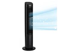 Klarstein Climatizador Portatil Frio 5 en 1 Ionizador, Mini Enfriador de Aire, Silencioso Modo Noche, Mando a Distancia, Humidificador, Ventilador, Purificador, Aparatos Aire 360m³/h, 50W, Negro
