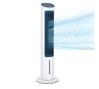 Klarstein Climatizador Portatil Frio 5 en 1 Ionizador, Mini Enfriador de Aire, Silencioso Modo Noche, Mando a Distancia, Humidificador, Ventilador, Purificador, Aparatos Aire 360m³/h, 50W, Blanco