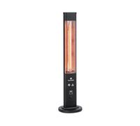 Klarstein Radiador Electrico Bajo Consumo, Calefactor para Patio o Terraza de 1200W, Mando a Distancia, Radiadores Bajo Consumo Electricos, Antivuelcos, IP65, Calefactores Jardín, Exterior e Interior
