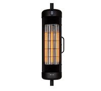 Klarstein Radiador Electrico Bajo Consumo, Calefactor para Patio o Terraza de 2000W, con Mando, Radiadores Bajo Consumo Electricos, Eficiencia IP54, Calefactores Jardín Exterior para Sombrillas
