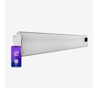 Klarstein Radiador Electrico Bajo Consumo, Calefactor para Patio o Terraza de 2400W, WiFi App, con Mando, Radiadores Bajo Consumo Electricos, Temporizador, LED, IP44, Calefactores Jardín, Sin CO2