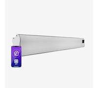Klarstein Radiador Electrico Bajo Consumo, Calefactor para Patio o Terraza de 3000W, WiFi App, con Mando, Radiadores Bajo Consumo Electricos, Temporizador, LED, Calefactores Jardín, Sin CO2
