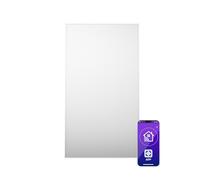 Klarstein Radiador Electrico Bajo Consumo Infrarrojos, Estufa Pared 480W, App y WiFi, Detección Ventana Abierta, Temporizador, Emisor Termico, Radiadores Bajo Consumo Electricos sin CO2