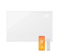 Klarstein Radiador Electrico Bajo Consumo Infrarrojos, Estufa Pared 980W, App y WiFi, Detección Ventana Abierta, Temporizador, Emisor Termico, Radiadores Bajo Consumo Electricos sin CO2