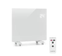 Klarstein Radiadores Bajo Consumo Electricos para Casa, Estufa Electrica de 2000W con Ruedas, Radiador Electrico Silencioso, Portátil y Delgado, Estufas con Panel para Pared, Pantalla y Termostato