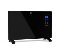 Klarstein Radiadores Bajo Consumo Electricos para Casa, Estufa Electrica de 2000W con Ruedas, Radiador Electrico Silencioso, Portátil y Delgado, Estufas con Panel para Pared, Pantalla y Termostato