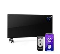 Klarstein Radiadores Bajo Consumo Electricos para Casa, Estufa Electrica de 2000W con Ruedas, Radiador Electrico Silencioso, Portátil y Delgado, Estufas con Panel para Pared, Pantalla y Termostato