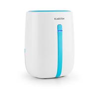 Klarstein Shetland 600 - Deshumidificador, Purificador, Deshumidificador eléctrico, 0,22L/24h, Compresor de bajo consumo de 22W, Depósito de 0,5L, Compacto, 15x21,5x1cm (LxAxP), Blanco