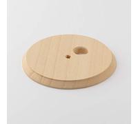 Klartext - Base de madera para interruptores y enchufes (diámetro: 80 mm)