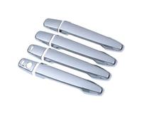 KLAUER Manija De Puerta Coche Embellecedores Adhesivos Para Manijas De Puerta De Auto Para Mitsubishi Para Outlander ASX 2008-2020(Silver 2 buttons)