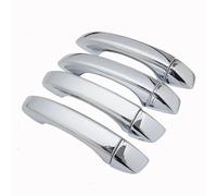 KLAUER Manija De Puerta Coche Embellecedores Y Adhesivos Para Manijas De Puertas De Auto Para MG ZS 2017 2018 2019 2020 2021 2022(Silver no button)