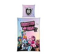 Klaus Herding GmbH Monster High - Juego de Cama (Funda de Almohada de 80 x 80 cm, Funda nórdica de 135 x 200 cm, con Cremallera Lisa, 100% algodón)