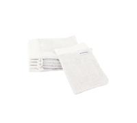Klaus Herding GmbH TOM Tailor Guantes de baño, Juego de 6 Unidades, 16 x 21 cm, 100% algodón, de Rizo, con Colgador y Etiqueta con Logotipo, Color Blanco (Crisp White)