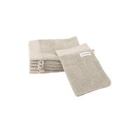 Klaus Herding GmbH TOM Tailor Guantes de baño, Juego de 6 Unidades, 16 x 21 cm, 100% algodón, de Rizo, con Colgador y Etiqueta con Logotipo, Color Beige (Sunny Sand)