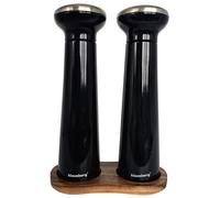 Klausberg kb-7705 - juego de molinillos de sal y pimienta con posavaso