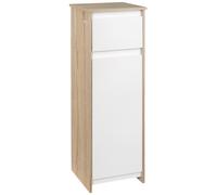 kleankin Armario Bajo para Baño Mueble Auxiliar de Madera con Cajón y Armario con 2 Estantes para Salón Dormitorio Cocina 32,6x30x90 cm Aosom España