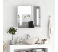 Kleankin armario con espejo de baño con luz led armario de baño colgante con 2 puertas función de memoria e interruptor táctil estilo moderno 70x15x65 cm blanco 15 cm