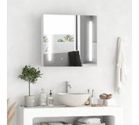Kleankin armario con espejo de baño con luz led armario de baño colgante con 2 puertas función de memoria e interruptor táctil estilo moderno 70x15x65 cm blanco 15 cm