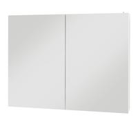 kleankin Armario mural con espejo y luz LED para Baño 2 en 1 90x15x70 cm Aosom España