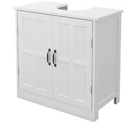 kleankin Mueble para Debajo del Lavabo, Mueble Baño 60x30x60 cm Blanco