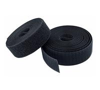 KLEBASTO Cinta de velcro para coser, juego de cinta de gancho y flojel, cierre de velcro para coser, alta fuerza de cierre (negro, 10 mm x 3 m)