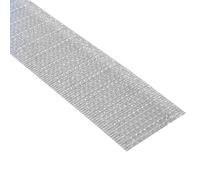 KLEBESHOP24 Cinta de gancho para coser, cinta macho, hook tape, sin adhesivo/gris claro, 20 mm x 3 m