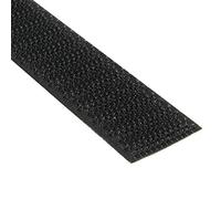 KLEBESHOP24 Cinta de gancho para coser, cinta macho, hook tape, sin adhesivo/negro, 20 mm x 3 m