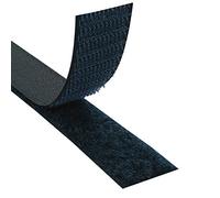 KLEBESHOP24 Cinta de gancho y bucle para coser, hook y loop, sin adhesivo/azul marino, 20 mm x 3 m