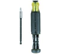 Klein Tools 32303 Destornillador multibroca/destornillador de tuerca, juego de destornilladores magnéticos 14 en 1 con clasificación de impacto, Phillips, ranurado, cuadrado, combo, Torx