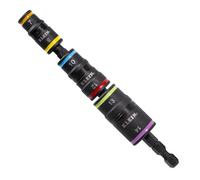 Klein Tools 32933M | Juego de vasos impact 6 en 1 métricos | Medidas 7 8 10 12 13 14 mm | Herramienta profesional para atornilladores de impacto