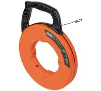 Klein Tools 56334 Cinta eléctrica para peces, extractor de alambre de acero con punta de doble bucle, carcasa optimizada y mango para tiradores de alambre resistentes, 240 pies