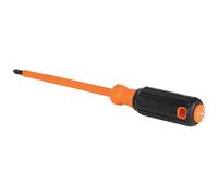 Klein Tools 6836INS Destornillador aislado, destornillador de punta Phillips # 2 de 1000 V con vástago de 6 pulgadas, punta idéntica, mango de agarre de cojín