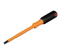 Klein Tools 6866INS - Destornillador aislado, punta de gabinete de 1000 V de 5/16 pulgadas, destornillador con vástago de 6 pulgadas, identificación de punta, mango de agarre acolchado