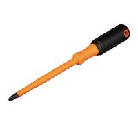 Klein Tools 6876INS Destornillador aislado, destornillador de punta Phillips #3 de 1000 V con vástago de 6 pulgadas, punta idéntica, mango de agarre de cojín