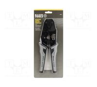 Klein Tools 3010CR MC4 Crimpadora solar de trinquete para conectores fotovoltaicos de alambre de cobre trenzado de 10-14 AWG