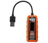 Klein Tools ET900 | Medidor digital USB-Type A portátil | Mide tensión, corriente, capacidad, energía y resistencia