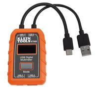 Klein Tools ET920 | Medidor digital USB-A y USB-C | Mide tensión, corriente, capacidad, energía y resistencia