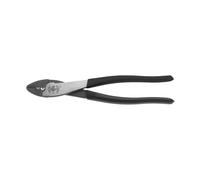 Klein Tools Herramienta de corte/crimpado 1006, fabricada en Estados Unidos, engarza terminales y conectores sin soldadura de 10 a 22 AWG, con cortador de alambre en nariz cónica