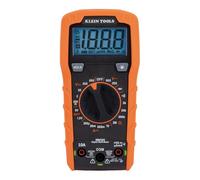 Klein Tools MM325 | Multímetro digital de rango manual 600 V con alerta LED de puntas, pantalla LCD y prueba de batería/diodo/continuidad | Instrumento de medición para electricistas y profesionales
