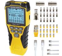 Klein Tools Scout Pro VDV501-852 - Juego de 3 comprobadores de Cables para RJ11 RJ12 RJ45 coaxial, con buscador de líneas y Unidades remotas, Pantalla LCD para Prueba de cableado de Longitud de Cable