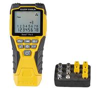 Klein Tools VDV501-851 | Kit Probador De Cables Ethernet Scout Pro 3 Con Mandos Y Adaptador | Prueba Datos Telefonia Y Coaxial | Medida Longitud Hasta 610 M | Pantalla Retroiluminada